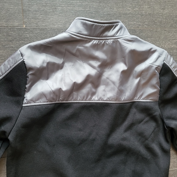 Guess Men Zip Mock Black Sliver Fleece Lined Jacket - Picture 6 of 10